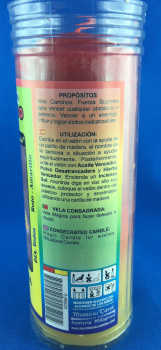 Velon Consagrado Rayo de Fuerza 15x5.5 cm ( Incluye Ritual)